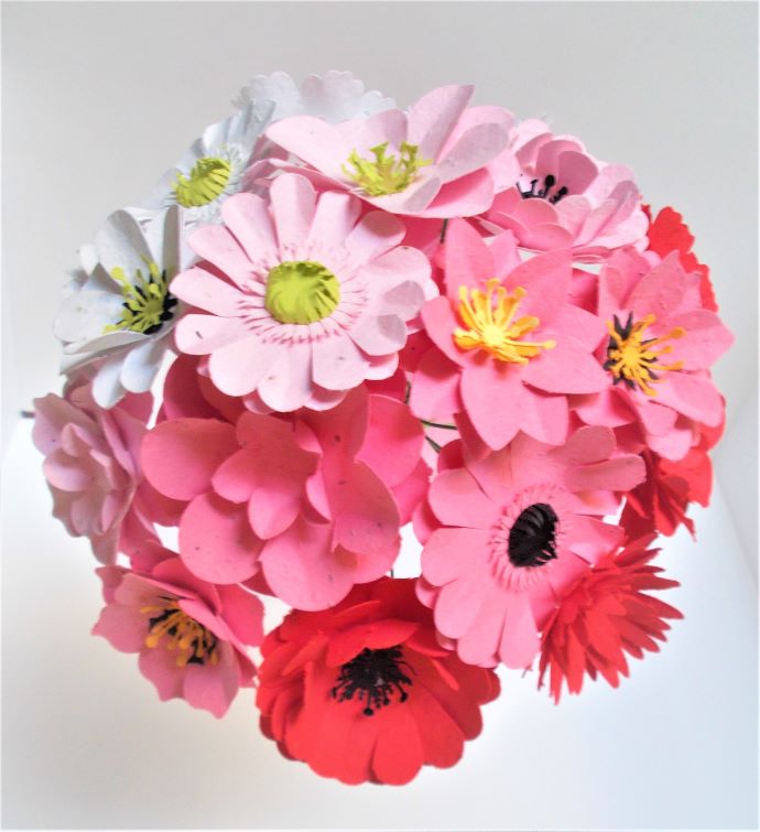 Pink Plantable Seed Paper Bouquet